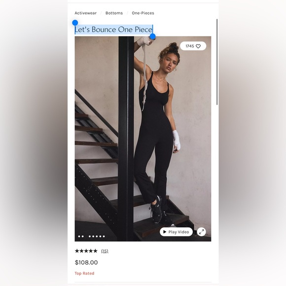 FREE PEOPLE MOVEMENT let’s bounce Onesie Medium Orange - Picture 9 of 10